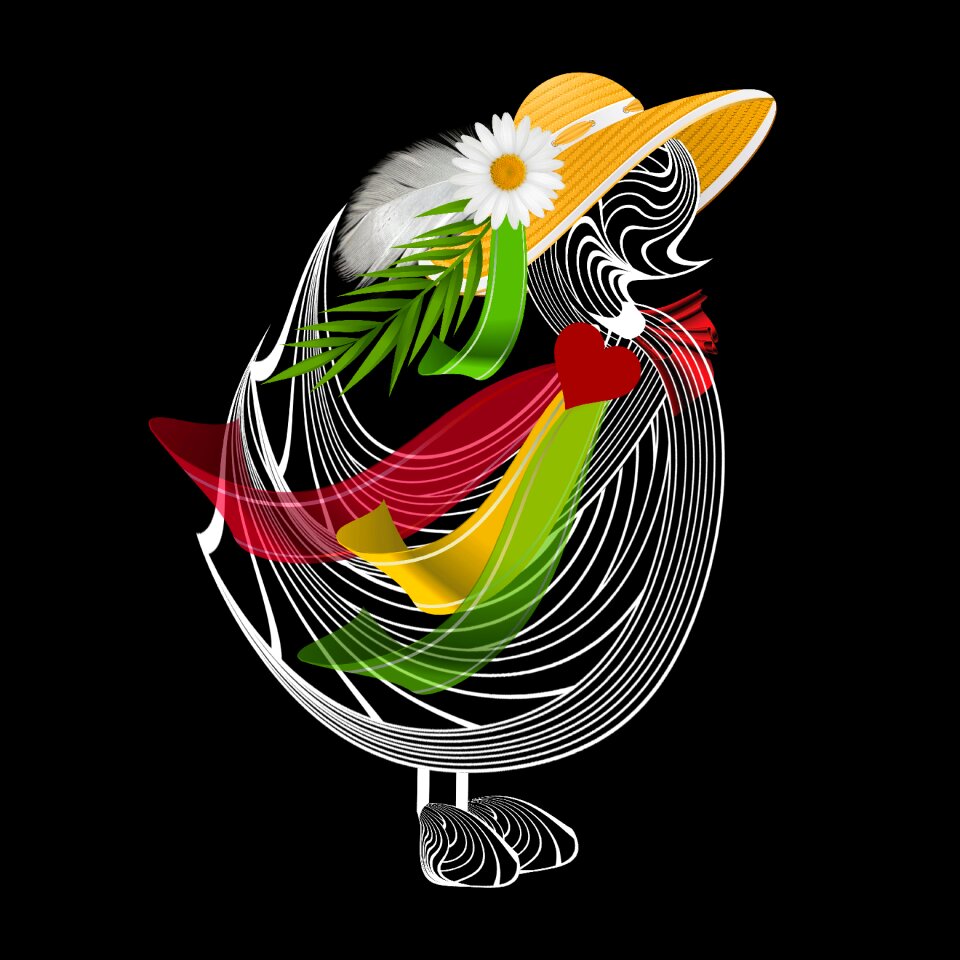 Egg chicken decoration