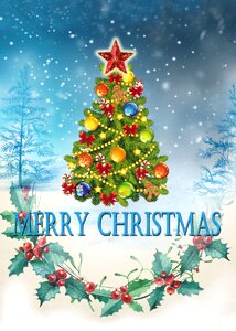 Happy holidays merry christmas and happy new year Free illustrations