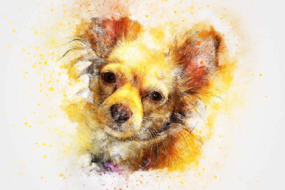 Abstract watercolor vintage