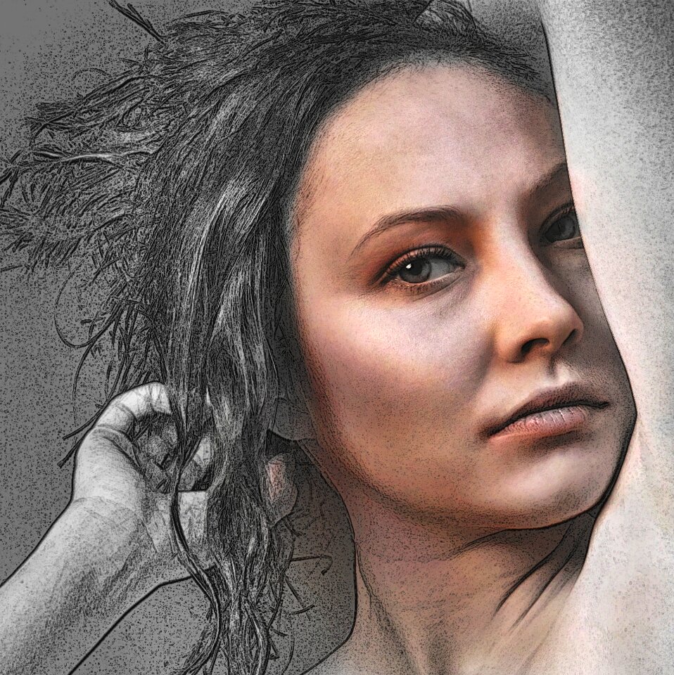 Woman face beauty