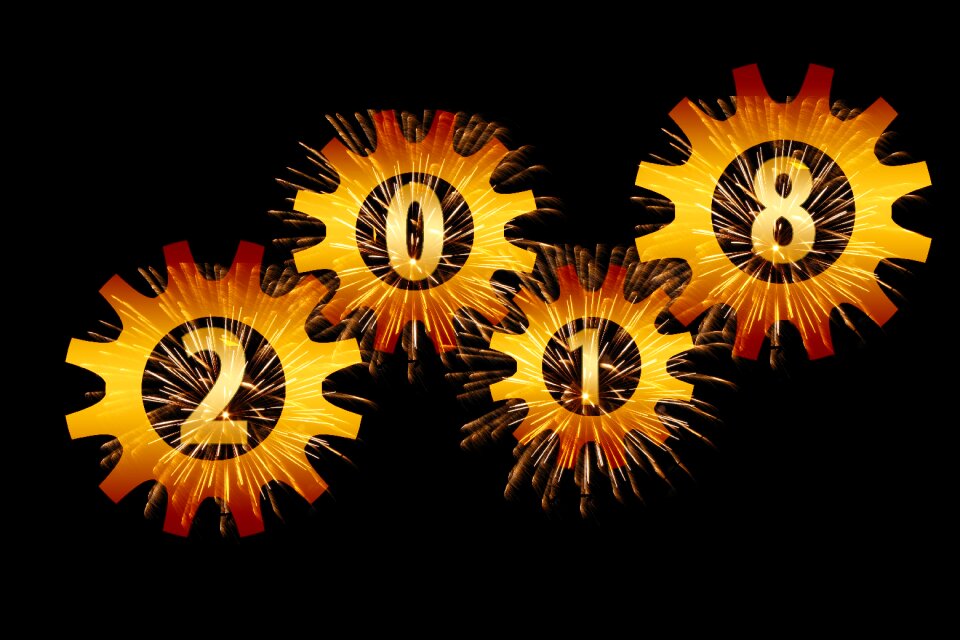 New year's eve fireworks new year greeting