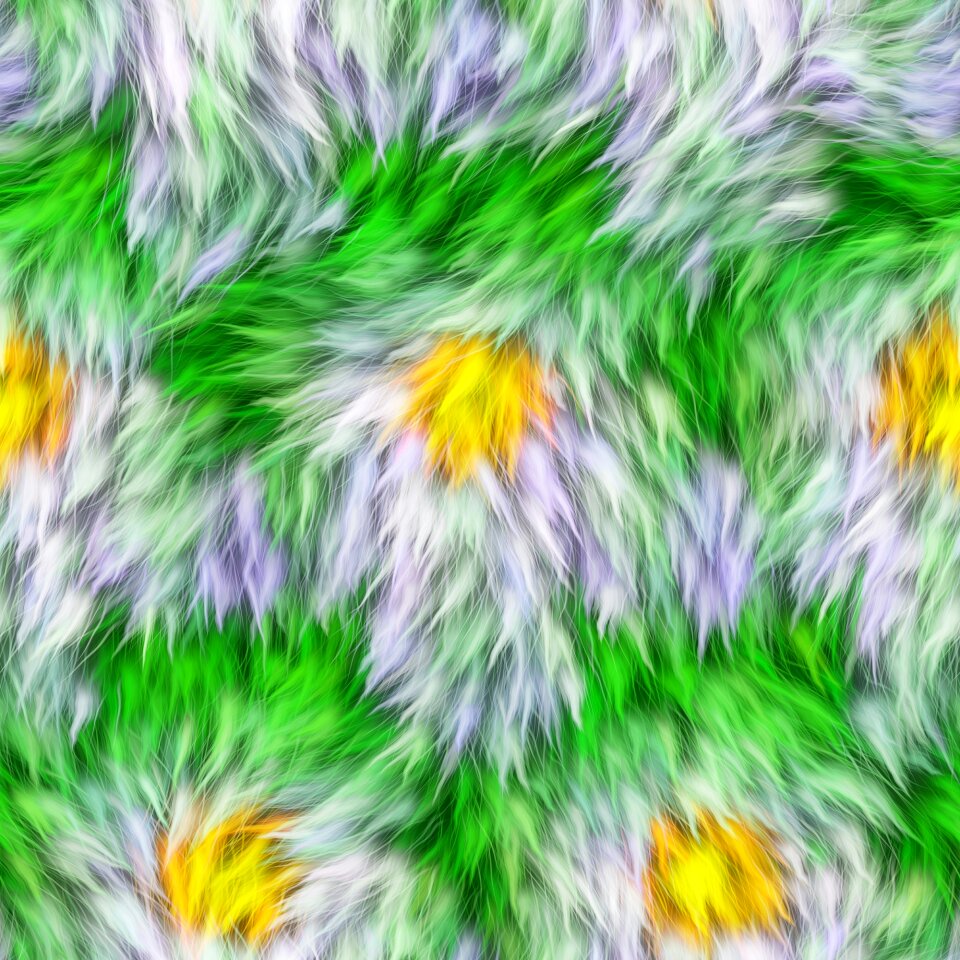 Material pattern fur