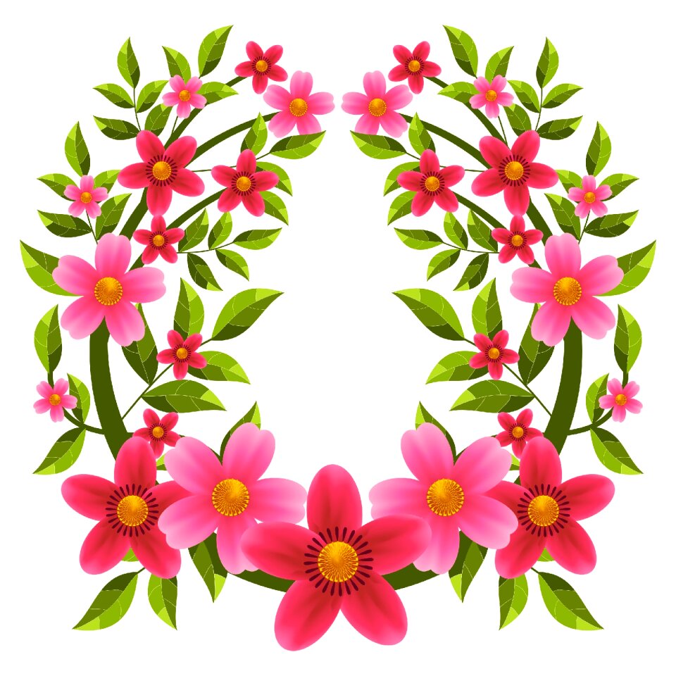 Flower arrangement spring ornament
