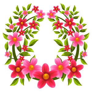 Flower arrangement spring ornament