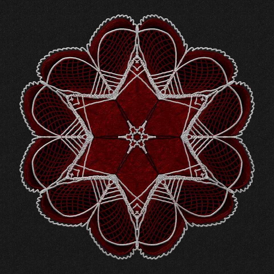 Chakra kaleidoscope filigree