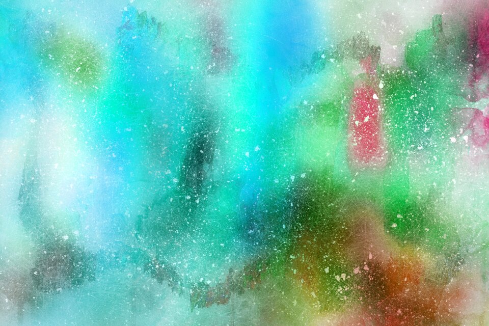 Watercolor vintage colorful