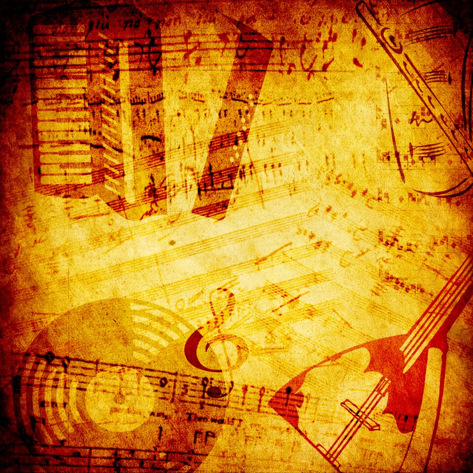 Music scrapbook vintage
