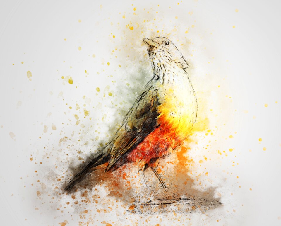 Art abstract watercolor
