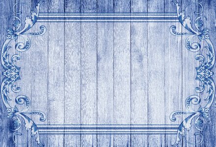 On wood wooden wall blue