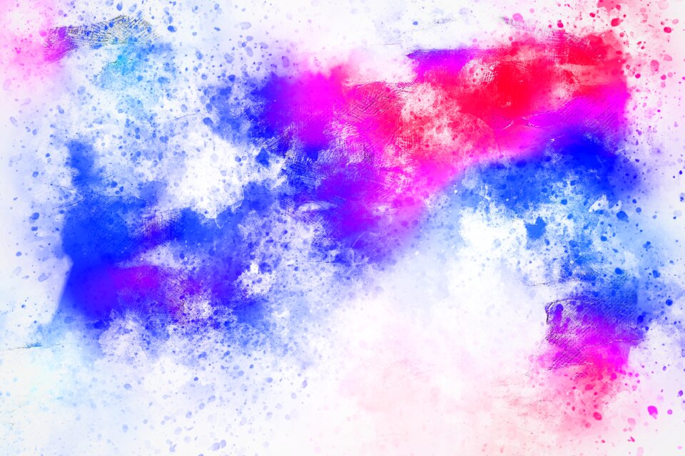Watercolor vintage colorful