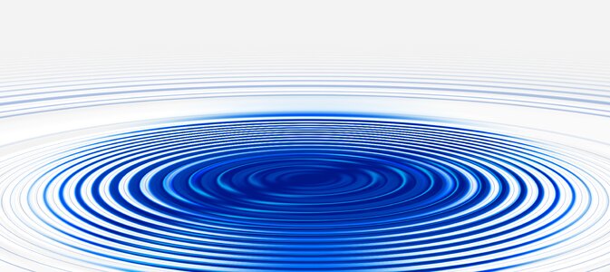 Water circle blue wave