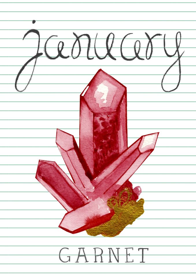 Red stone jewel