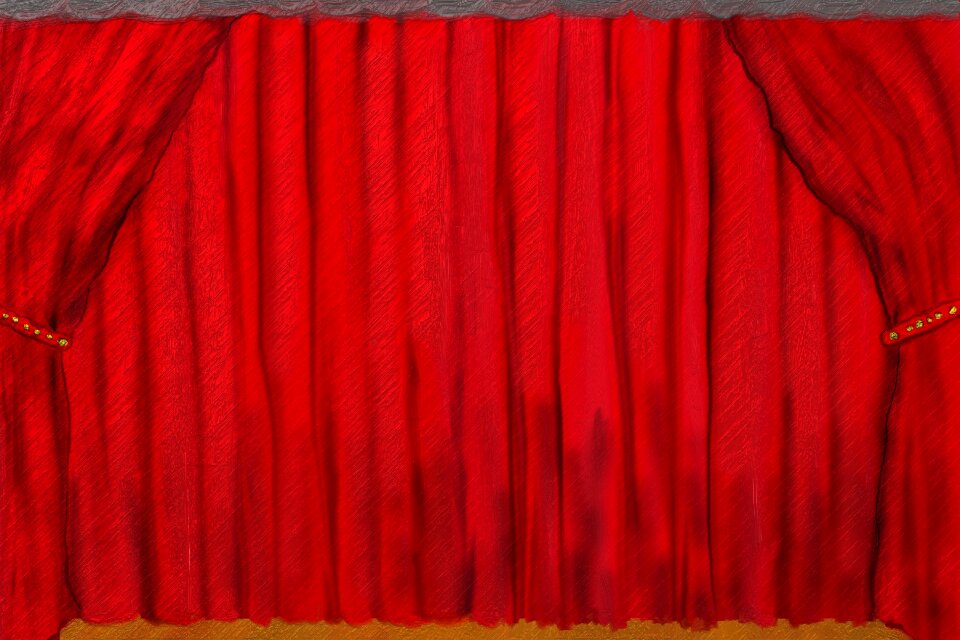 Puppet theatre staging show