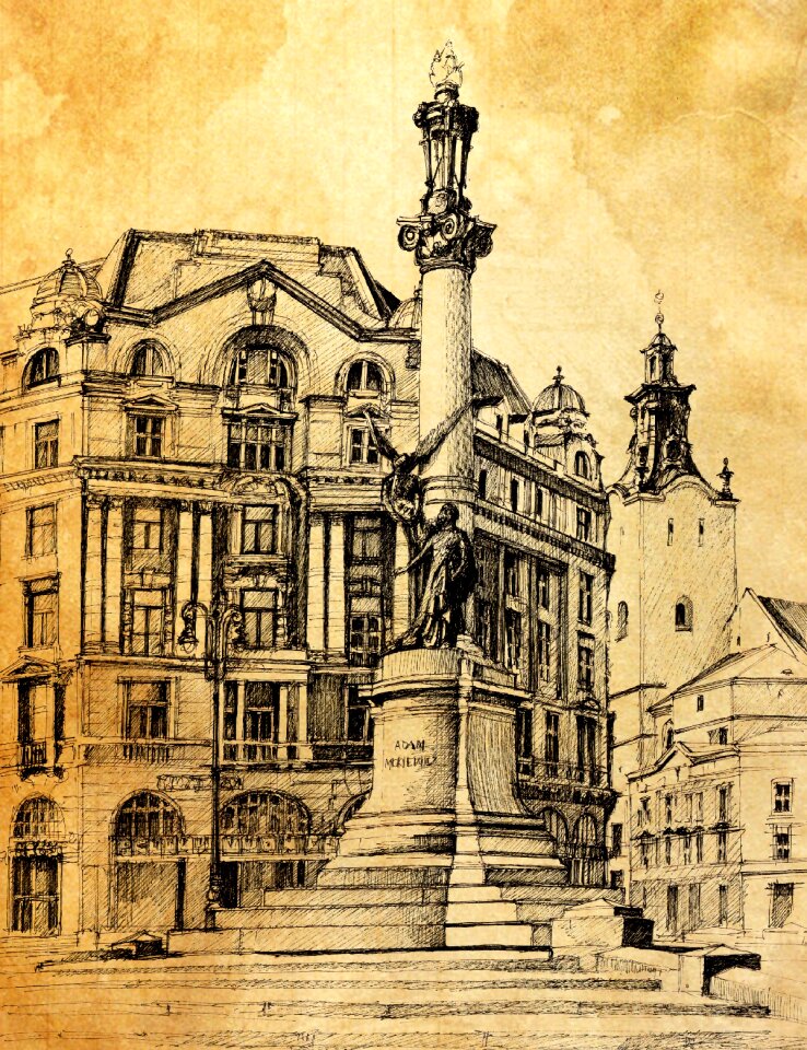 Lions monument Free illustrations