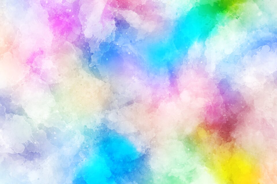 Watercolor vintage colorful