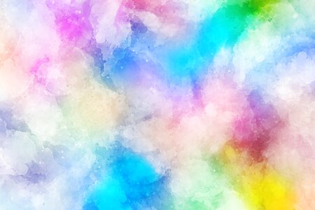 Watercolor vintage colorful