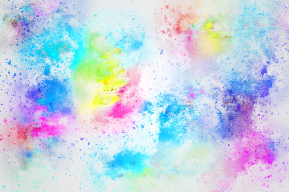 Watercolor vintage colorful