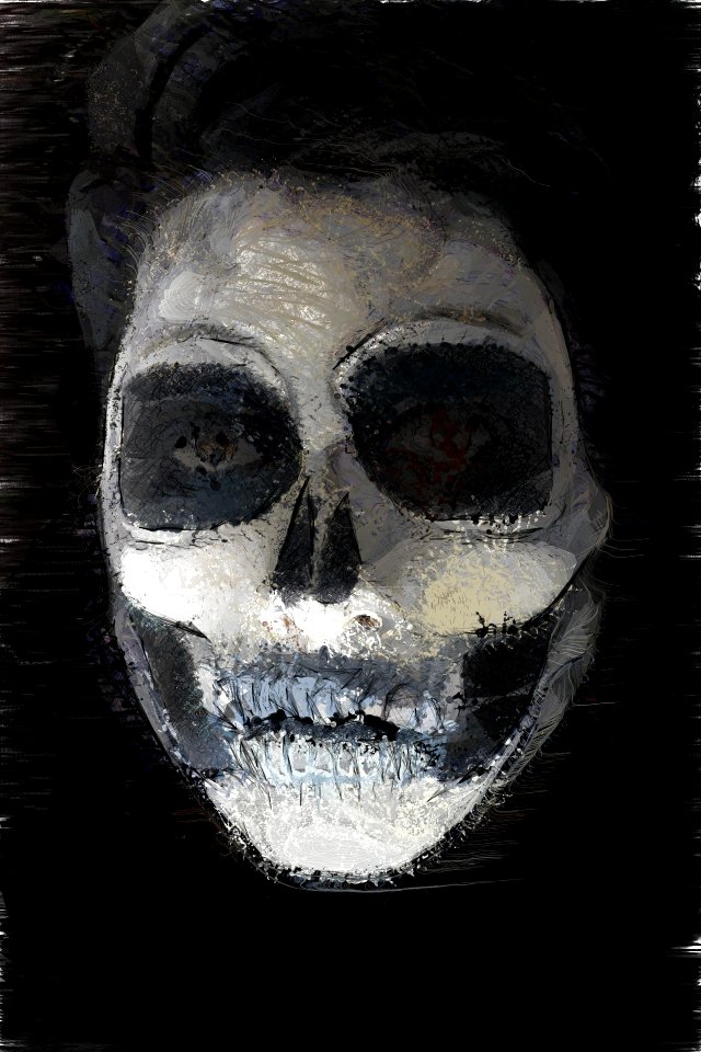 Scary death painting