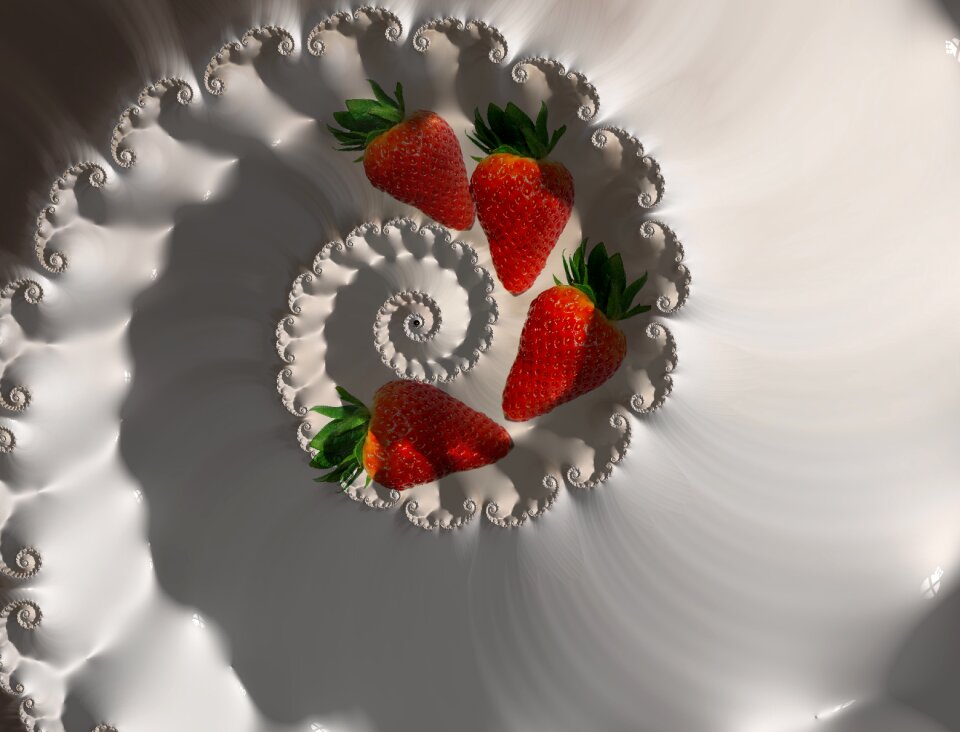 Cream dessert abstract
