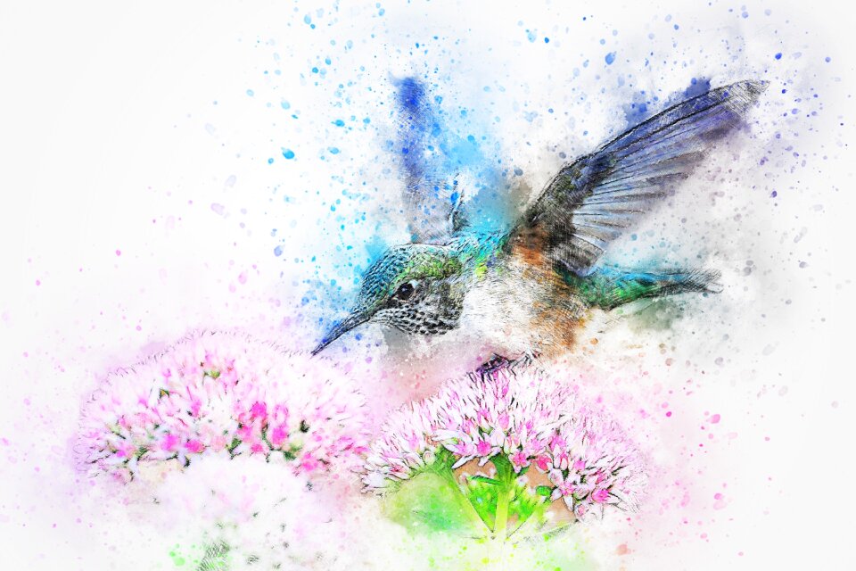 Art abstract watercolor