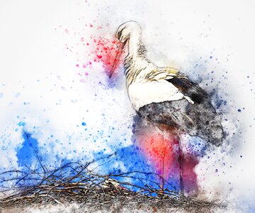 Animal art abstract