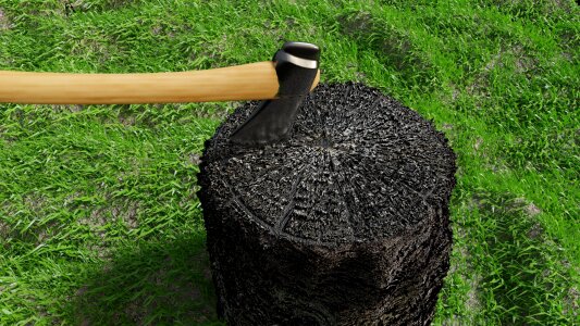 Plant chocolate yule log work