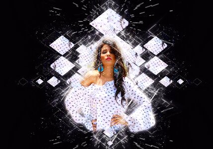 Abstract glamour flourish