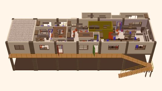 3d modern construction