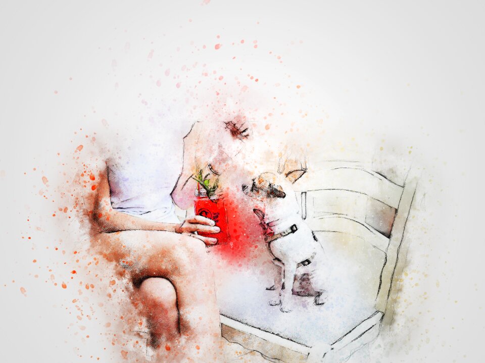 Art abstract watercolor