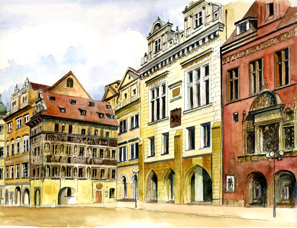 Prague the old town Free illustrations