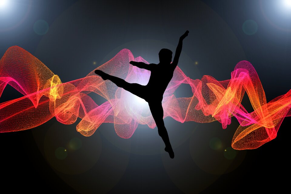 Performance elegance person