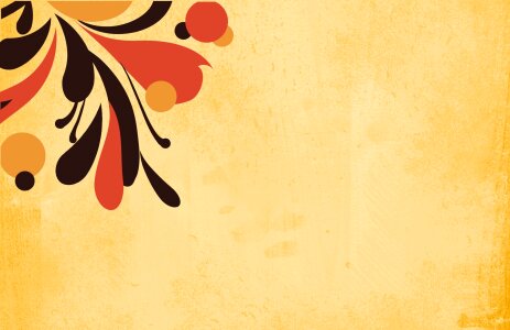 Orange yellow retro