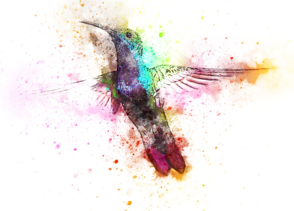 Abstract watercolor vintage
