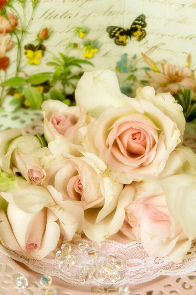 Shabby chic romantic nostalgic