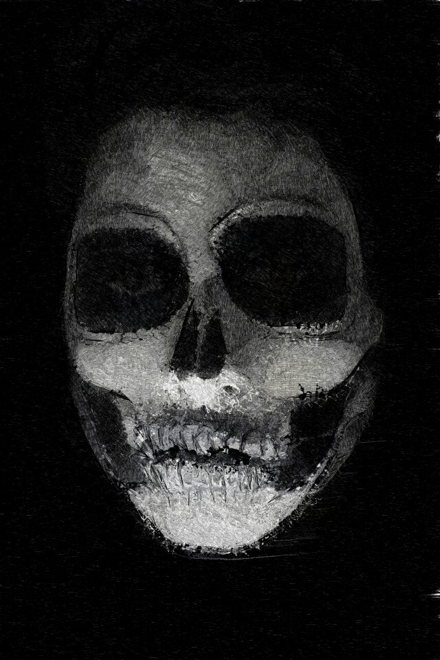 Scary death painting