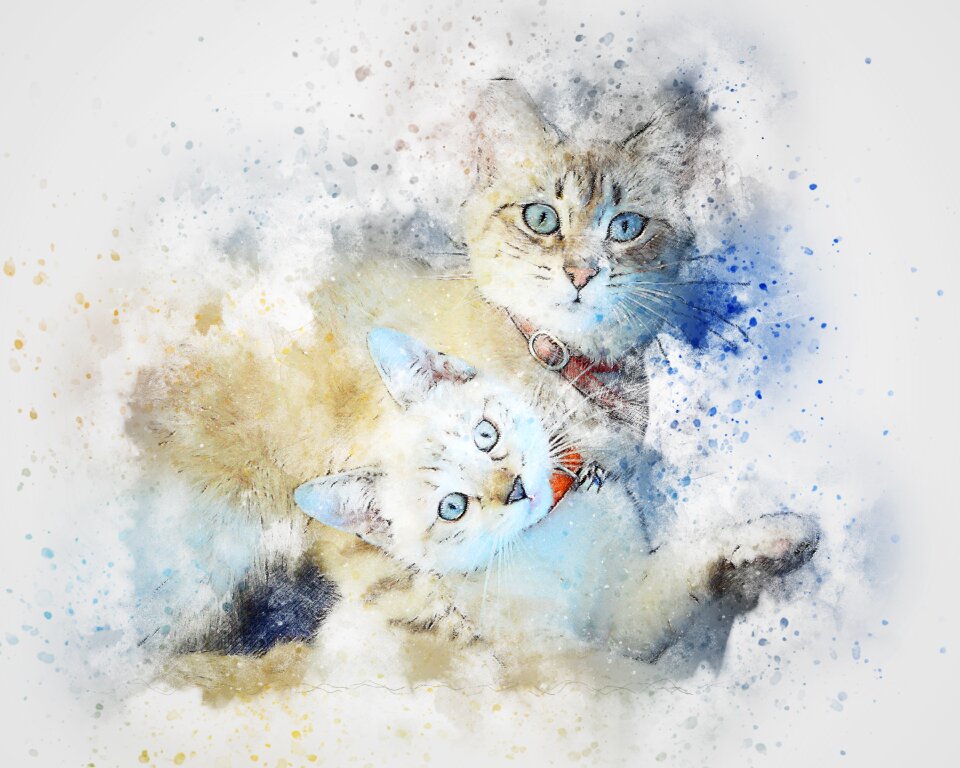 Art abstract watercolor
