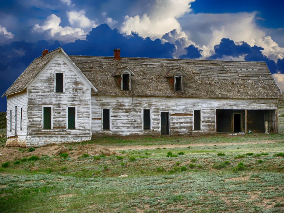 Derelict building house
