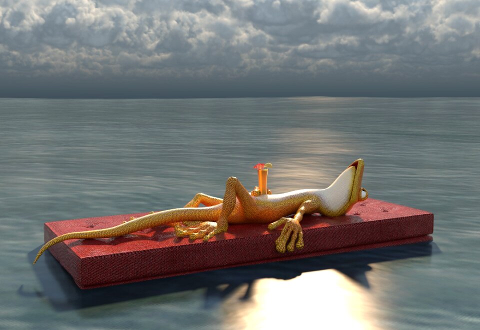 Sunshine relax feel good