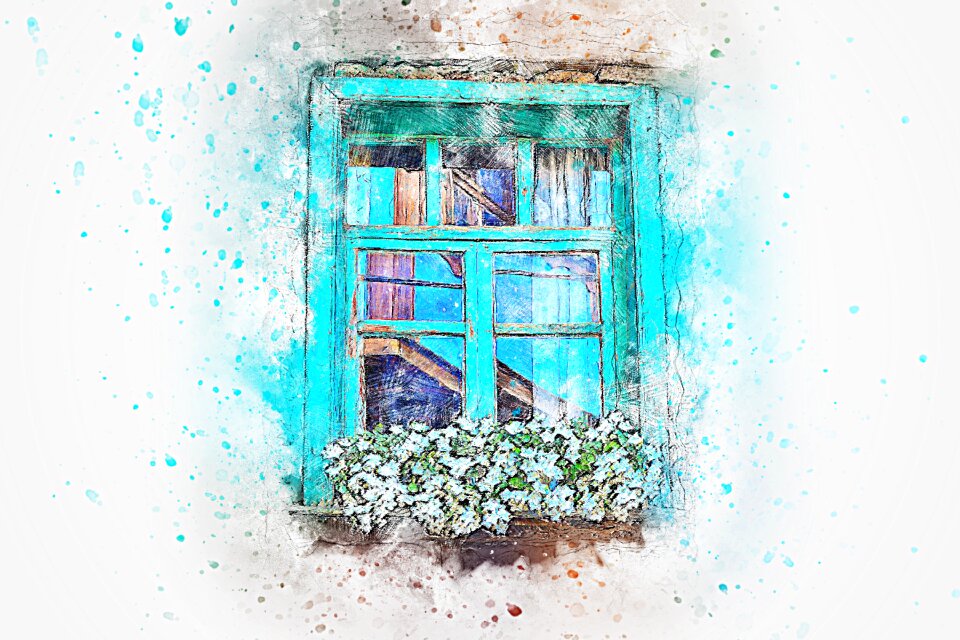 Art abstract watercolor