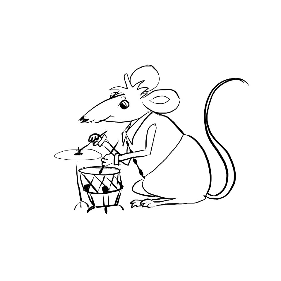 Cute mice drawing