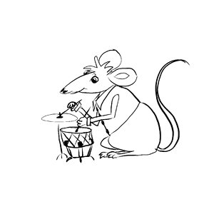 Cute mice drawing