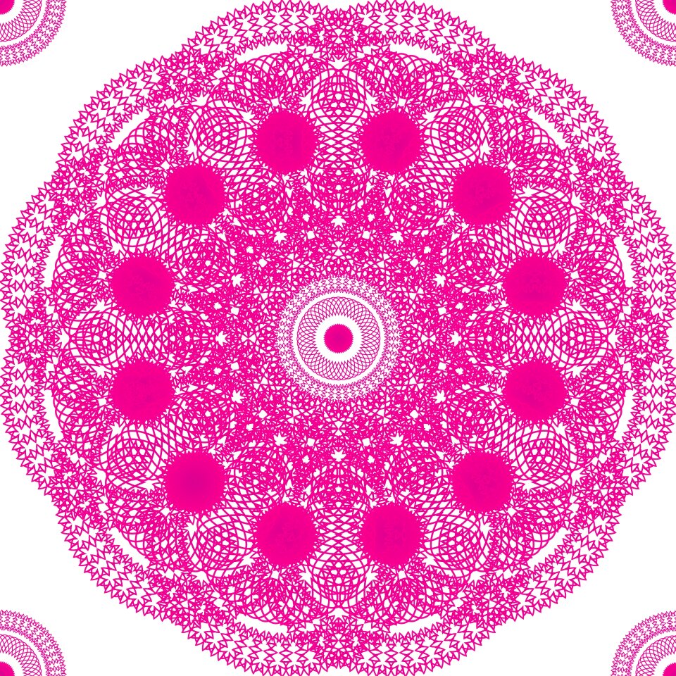 Decorate square pattern
