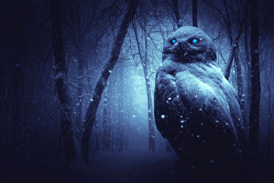 Dark background mystical