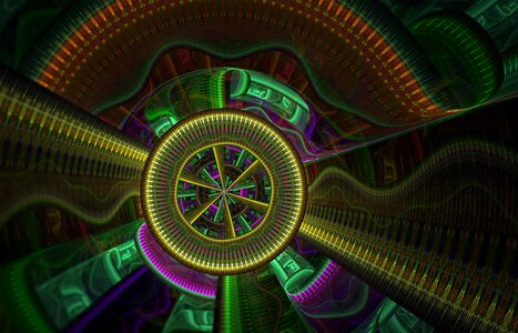 Pattern psychedelic 3d