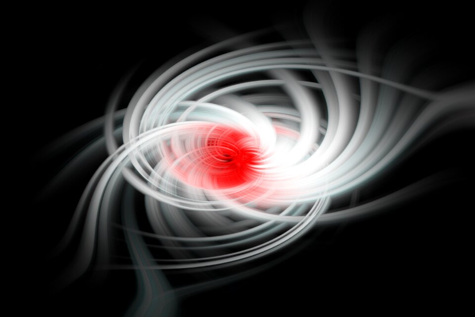 Black spiral decorative