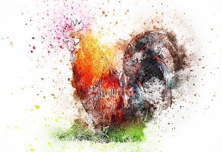 Art abstract watercolor