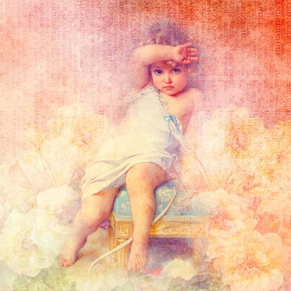 Vintage decoration card