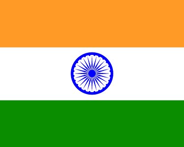 Tricolor flag chakra india