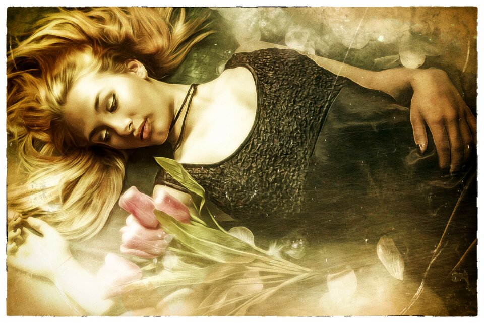 Dark romantic vintage old