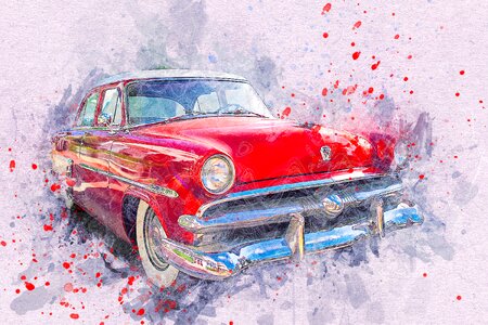 Abstract watercolor vintage